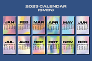 2023 Calendar | SVEN, a Stationery Template by Two Sleepy Heads Studio (Thumbnail 2 of 4)