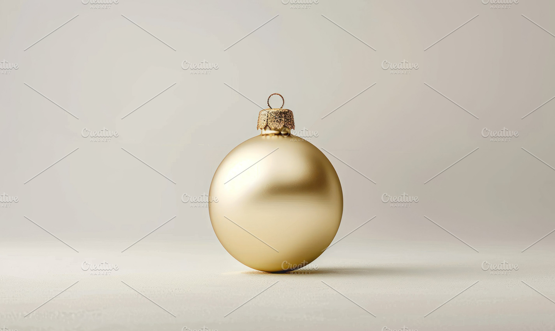 A single golden Christmas bauble iso, a Photo by LOGOCREATIVE