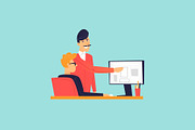 Office life, a Person Illustration by Podis (Thumbnail 10 of 10)