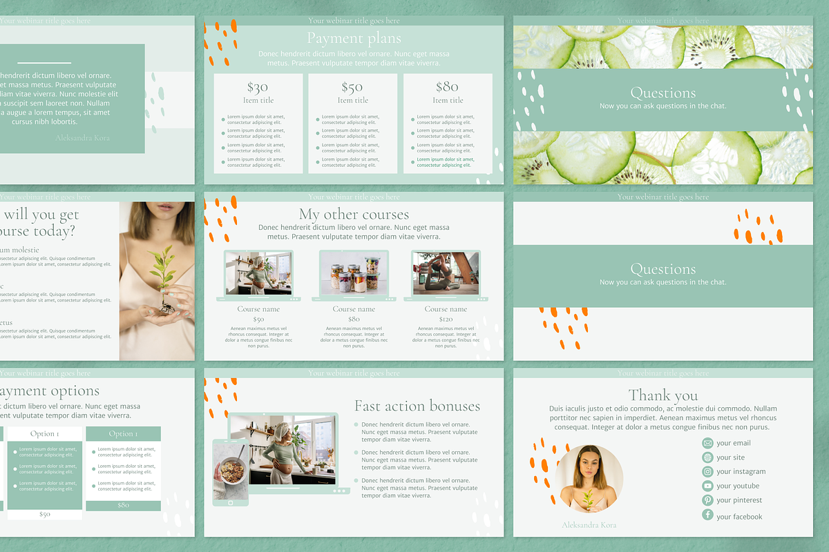 Webinar slide deck INSTANT DOWNLOAD, a Presentation Template by DesignKora (Photo 9 of 10)