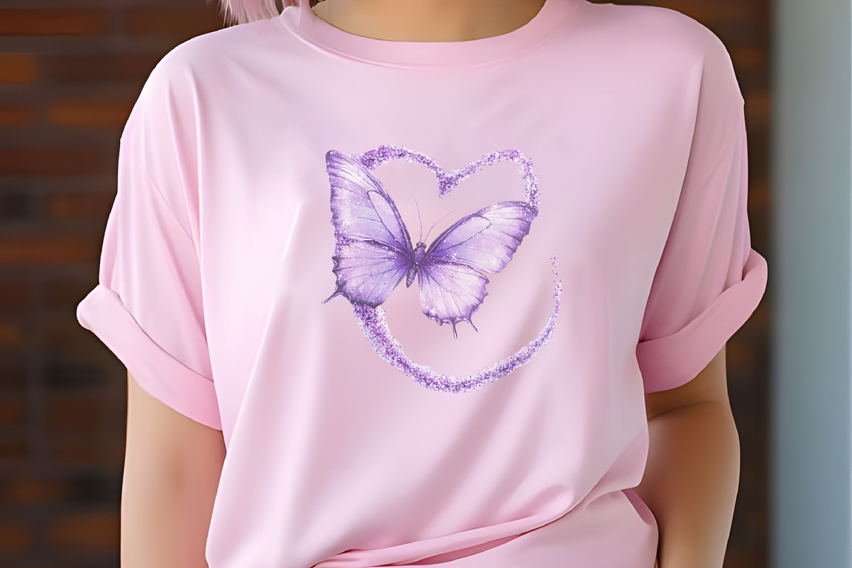 Pastel Purple Butterflies PNG, an Illustration by RobertsArt (Photo 4 of 7)