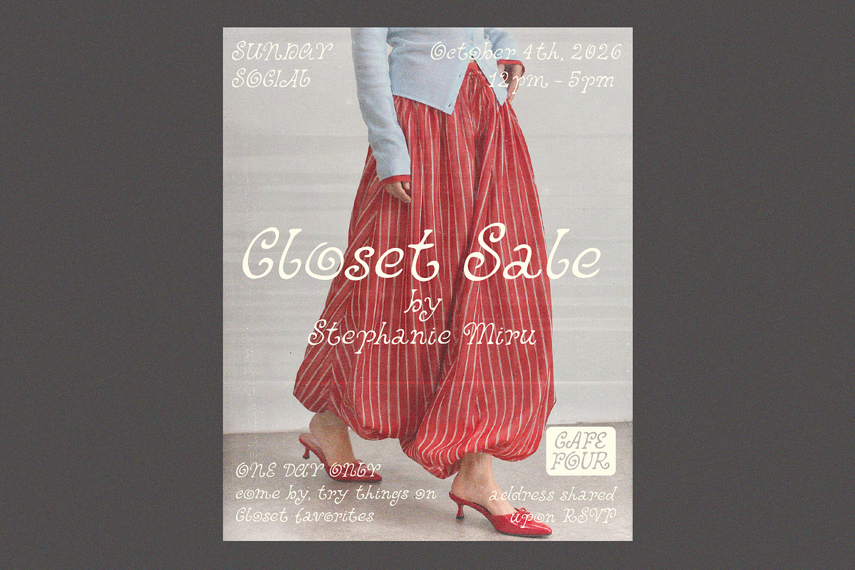 Curly Vintage Chic Handwritten Font, a Handwritten Font by Ayya Studio (Photo 3 of 15)