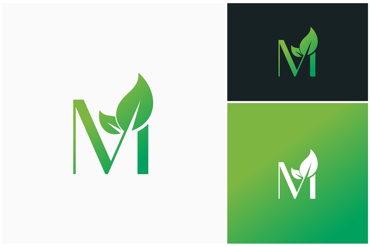 Letter M Leaf Green Logo, a Branding & Logo Template by ika trisiana (Photo 2 of 2)