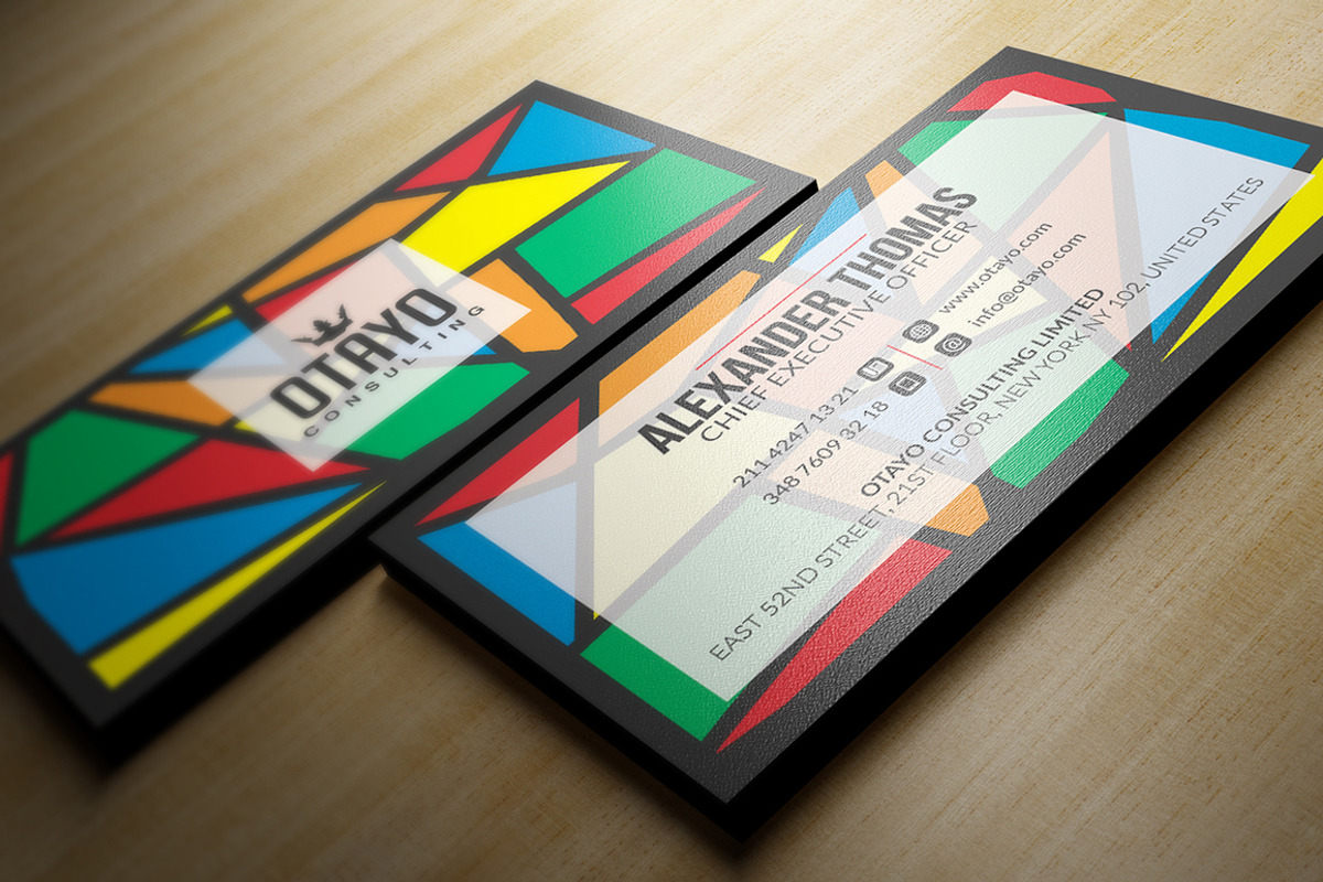 Colourful Business Card Template, a Business Card Template by Marvel (Photo 2 of 6)