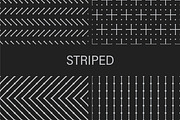 Minimalistc dark seamless patterns, a Pattern Graphic by ExpressShop (Thumbnail 2 of 10)