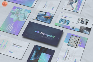 Gradient Business PowerPoint, a Presentation Template by Pixslides