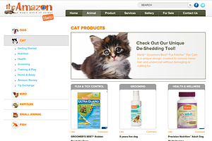 Amazon Pets Shop HTML Template