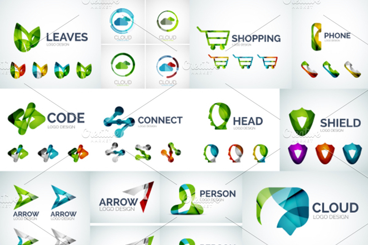 Web and technology logos, a Graphic by antishock
