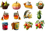 Watercolor Autumn Sublimation Clipar, an Illustration by Designworld (Thumbnail 5 of 6)