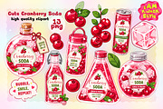 Cute Cranberry Soda Clipart PNG, a Food Illustration by K.JackArtwork (Thumbnail 1 of 4)