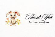 Happy Cute Floral Bouncy Baby Bunny, an Illustration by New-School-Wave (Thumbnail 5 of 5)