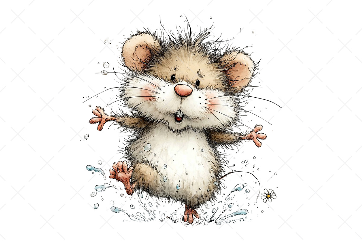 Whimsical Summer mouse Clipart, an Illustration by Craft Nest (Photo 11 of 12)