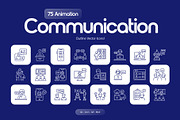 Animated Communication Icons, an Outline Icon by Prosymbols (Thumbnail 1 of 5)