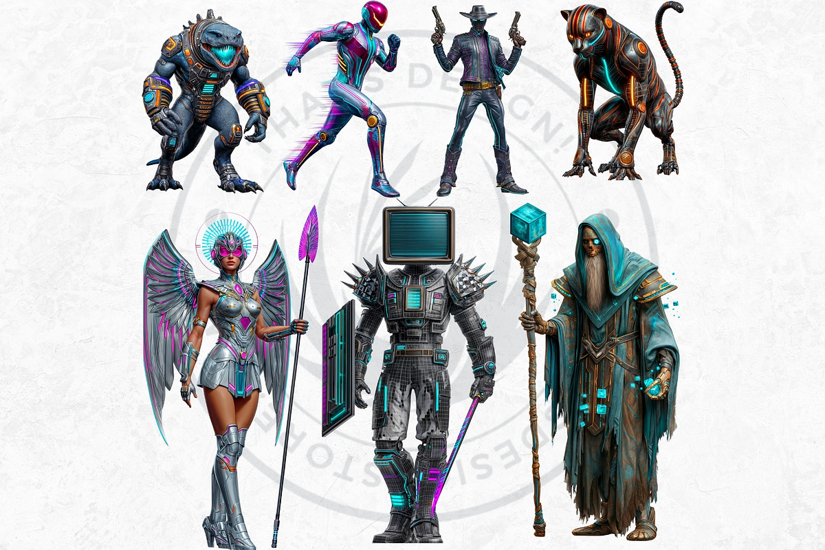 Arcade Gaming Character Cliparts, a Person Illustration by ThatsDesignArt (Photo 9 of 10)