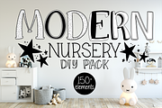 Modern Nursery Design Kit, a Decorative Illustration by Si Design Loft (Thumbnail 1 of 5)