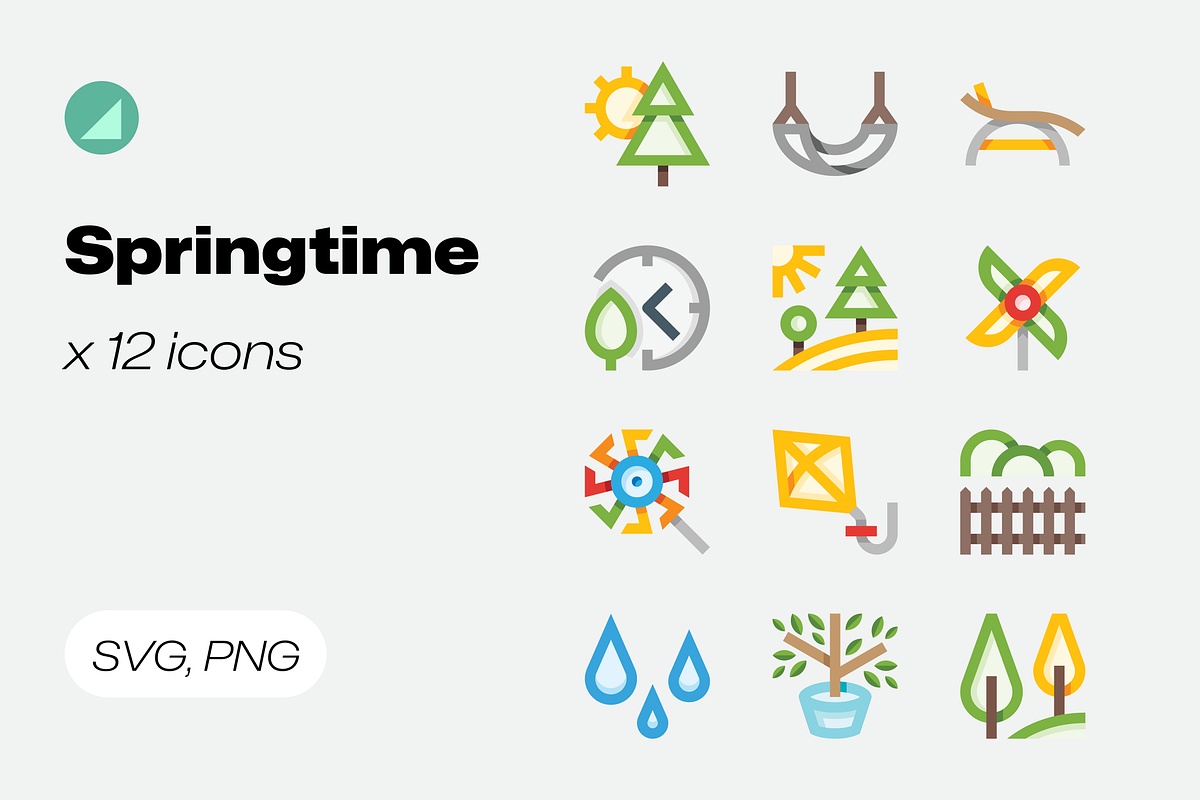 Basicons / Seasons / Springtime, a Duotone Icon by Danil Polshin