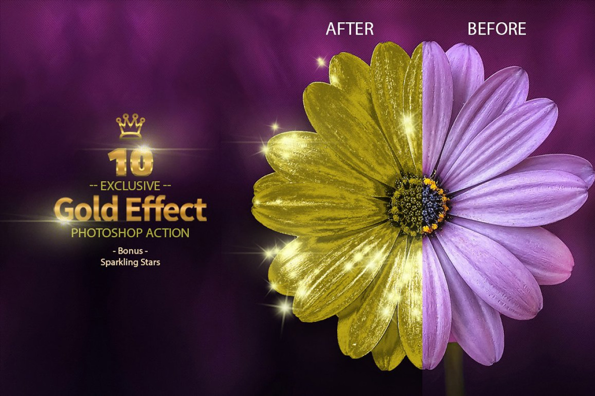 10 Gold Sparkling Stars, an Action Add-On by yantodesign (Photo 1 of 7)