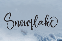 Snowflake | Script Font