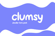Clumsy Doodle Font Pack, a Font by yellowline (Thumbnail 1 of 6)