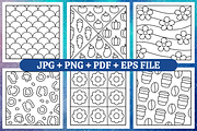 Bold and Easy Patterns Coloring Book, a Decorative Illustration by Coco Bloom (Thumbnail 2 of 4)
