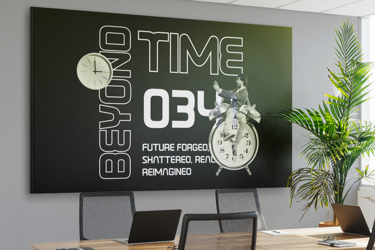 Asterion Futuristic Sans Serif Font, a Sans Serif Font by Vadovastd (Photo 6 of 7)