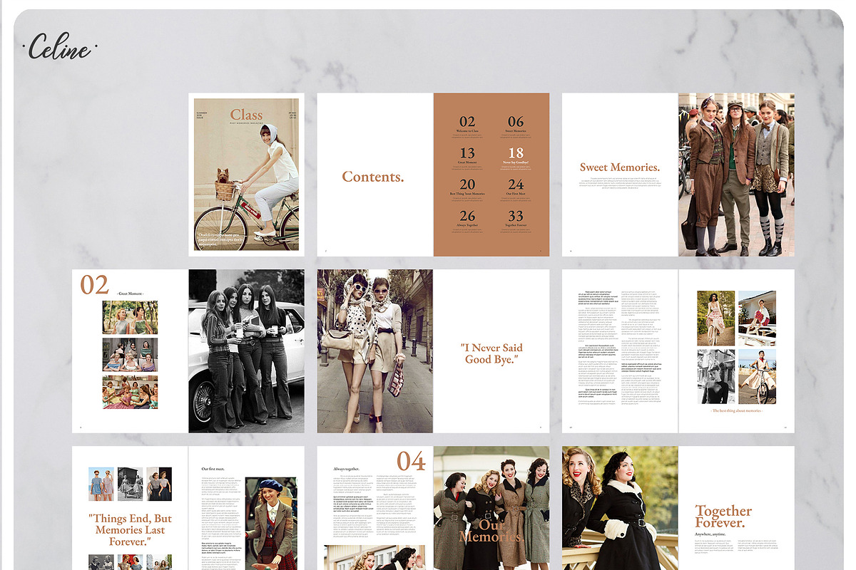 CLASS Past Memories Magazine, a Magazine Template by Celine Studio (Photo 7 of 7)