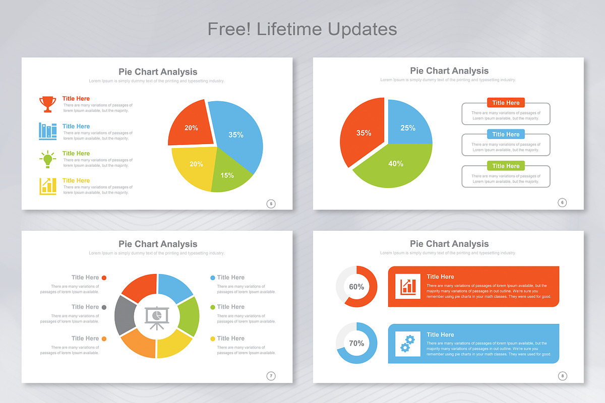 Pie Chart infographic Keynote, a Templates & Theme by Mighty-Slide (Photo 3 of 8)
