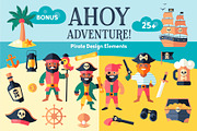 Pirate Adventure Design Kit, a Person Illustration by Lettering_Logo (Thumbnail 1 of 6)