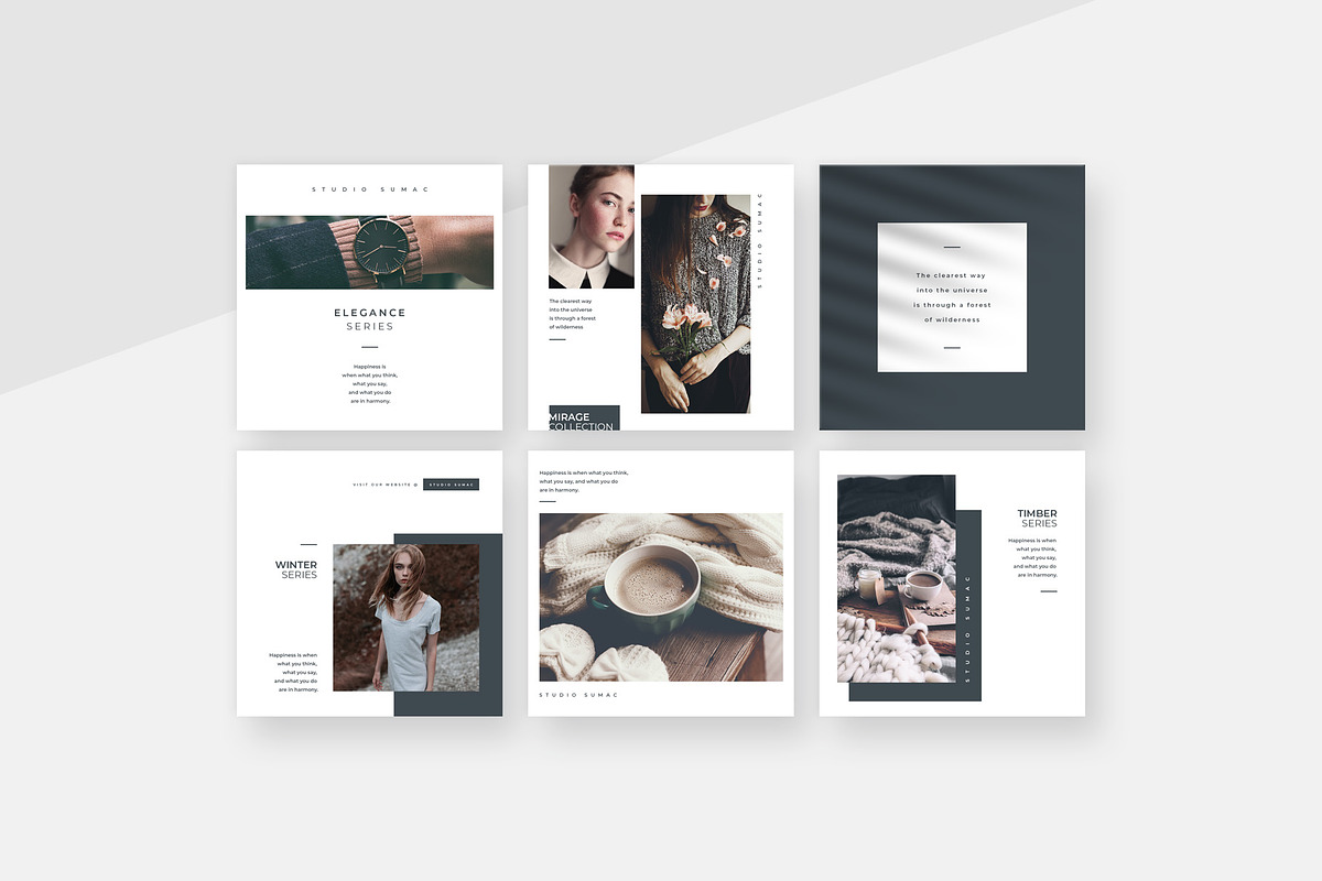 Hickory Instagram Post Templates, a Social Media Template by Studio Sumac (Photo 5 of 5)