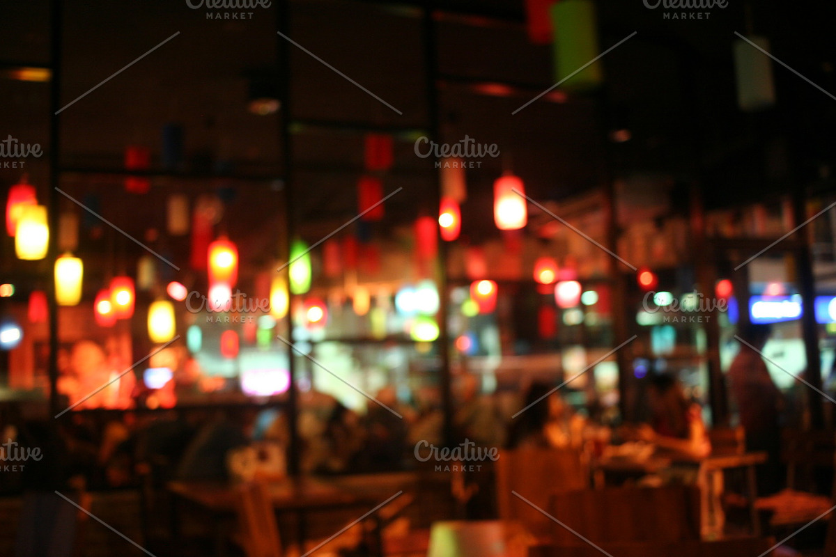Blur restaurant background containing green, old, and fun, an Abstract Photo by mutita.narkmuang (Photo 2 of 2)