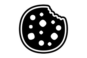 Cookie biscuit solid icon, a Solid Icon by Creative priyanka