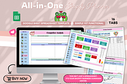 Shopify Seller Planner Spreadsheet, a Stationery Template by bellaROSEworkshop (Thumbnail 6 of 6)