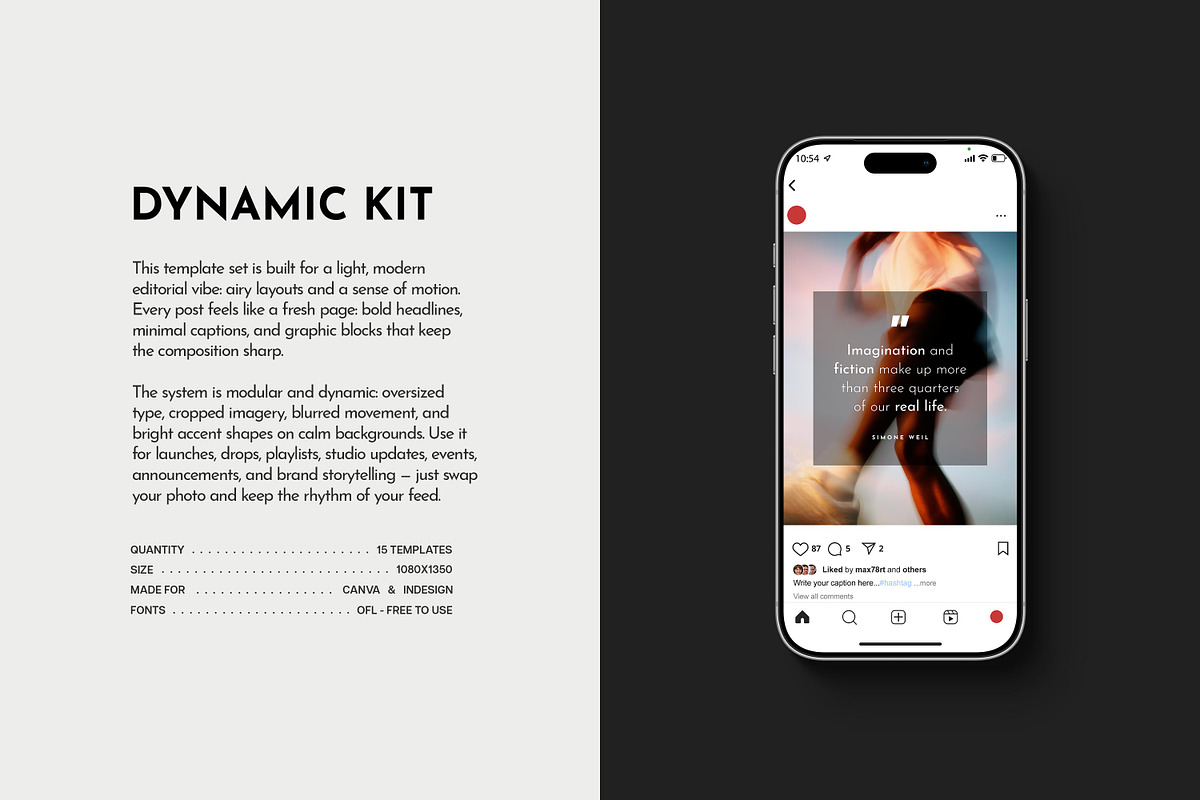 The Dynamic Instagram Templates, a Social Media Template by pixelbuddha.net (Photo 3 of 6)