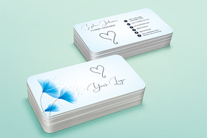 Floral Business Card Design Template, a Business Card Template by Kseniya-Omega
