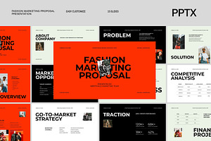 Fashion Marketing Proposal PPTX, a Presentation Template by adoestudio