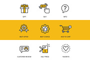 48 Shopping & E-Commerce Icons, an Outline Icon by kucingklawu (Thumbnail 7 of 7)