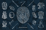 Medieval Weapons and Armour Vectors, an Object Graphic by Freezerondigital (Thumbnail 8 of 12)