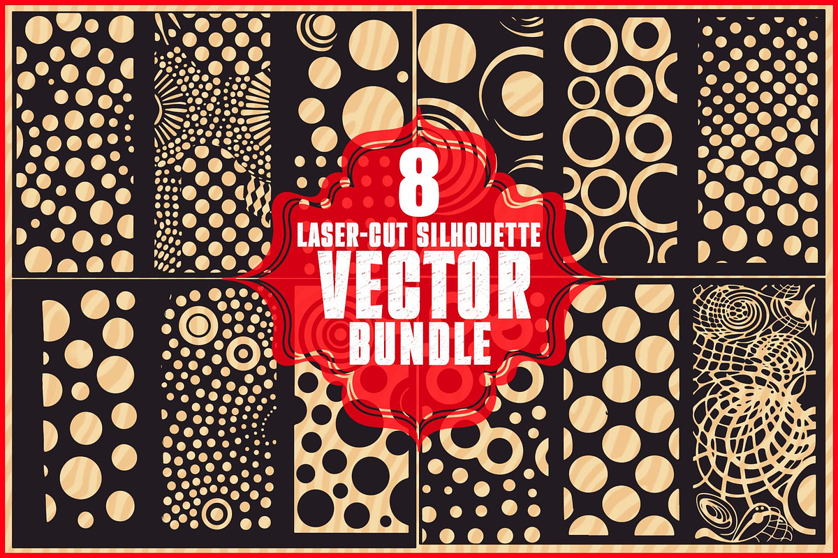 Decorative Geometric Vector Panels, an Illustration by hafijul (Photo 1 of 9)