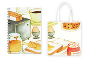 Breakfast Illustration, an Illustration by Graphic Cook (Thumbnail 2 of 2)