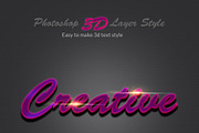 3D Bundle Photoshop Layer Style, a Layer Style Add-On by MRI STUDIO (Thumbnail 13 of 19)