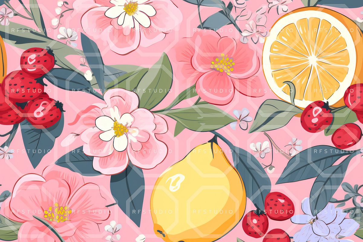 FRUITOPIA WONDER Seamless Bundle, an Illustration by RefinedFantasyStudio (Photo 9 of 9)
