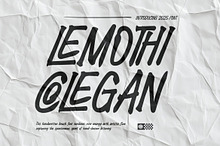 Lemothi Colegan || Handwritten Font