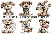 Whimsical Easter Dog Clipart, an Illustration by OK Design (Thumbnail 2 of 6)