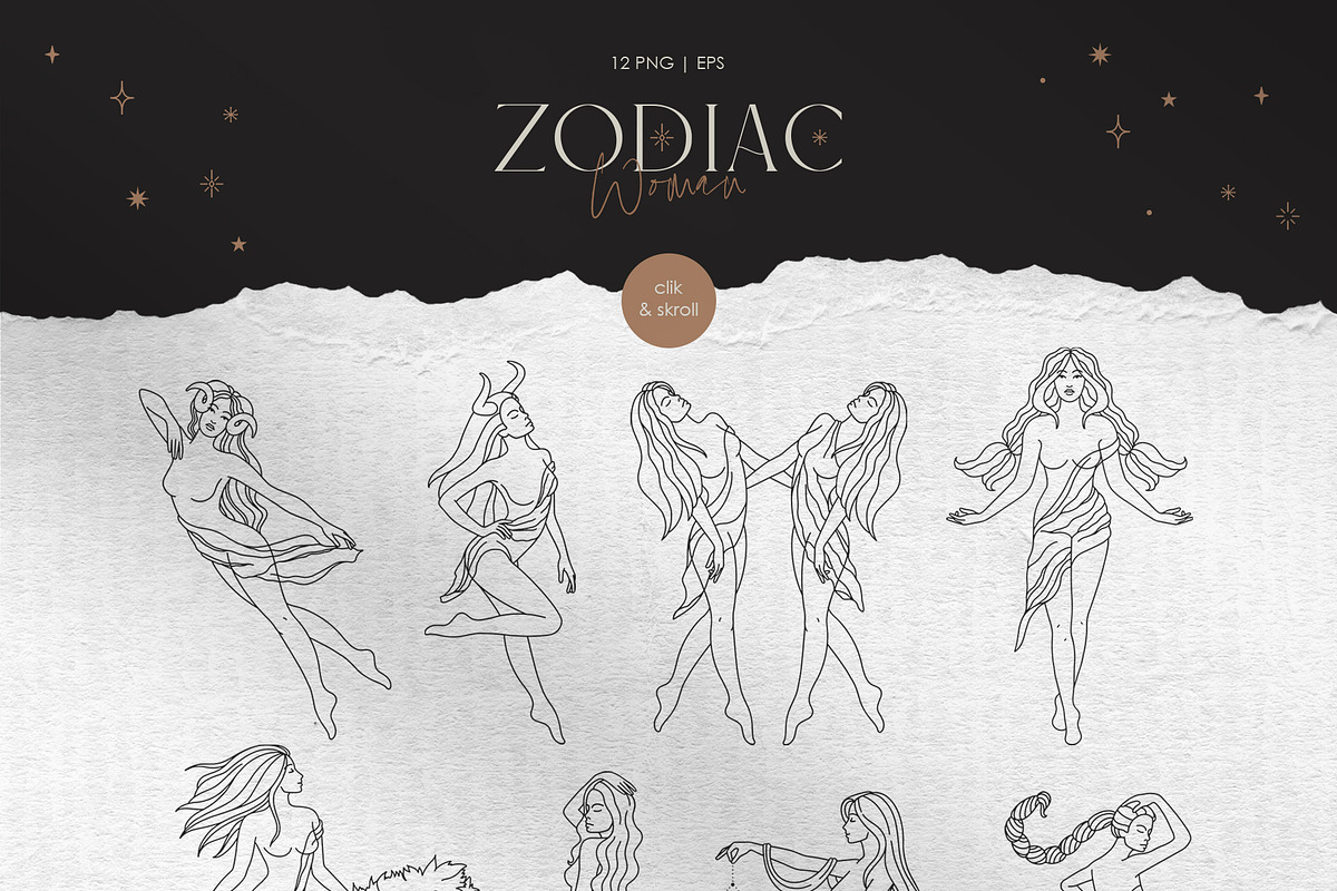 Zodiac Collection, an Animal Illustration by PatrushevaYana (Photo 10 of 21)