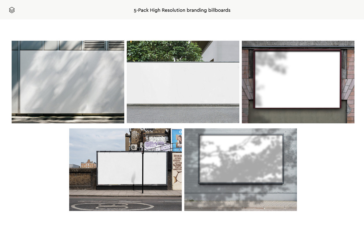 5-Pack Billboard Mockup Bundle, a Books & Magazine Mockup by ReAffirm (Photo 2 of 7)