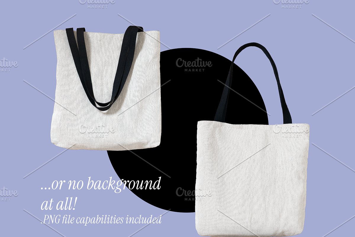 Woven Tote Mockup Bundle - Template, a Mockup by VisualGrid (Photo 6 of 6)