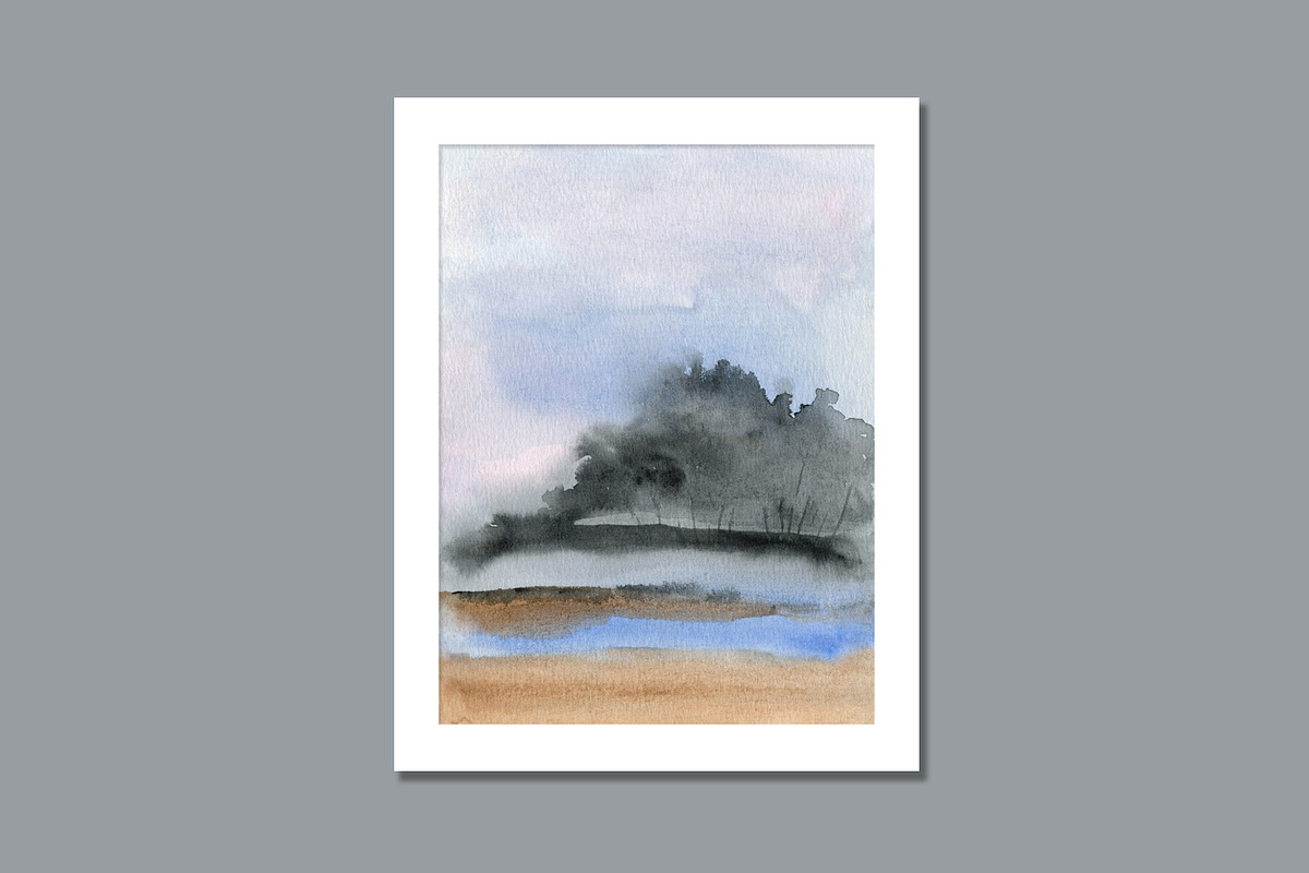 Misty Watercolor Landscapes, a Background Graphic by Marmoris.Arts (Photo 16 of 18)