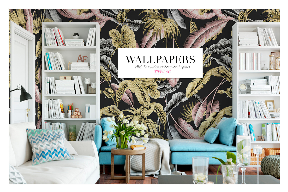Le Tropique, Hand painted Pattern, a Pattern Graphic by Pink Linen (Photo 8 of 9)