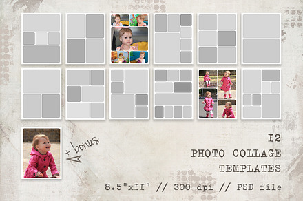 12 Storyboard Templates 8.5x11, a Card Template by HappyNews