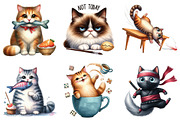 Funny Cats Sublimation Quotes Bundle, an Illustration by DreamArtGraphic (Thumbnail 4 of 5)